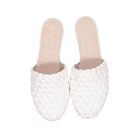 Papanatas White Braided Slipper