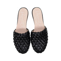 Papanatas Black Braided Slipper
