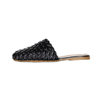 Papanatas Black Braided Slipper