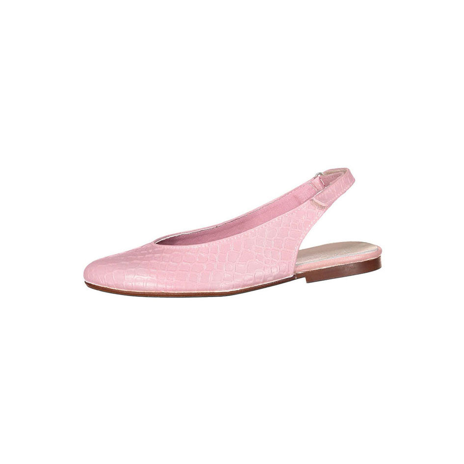 Papanatas Pink Textured Slingback Shoe