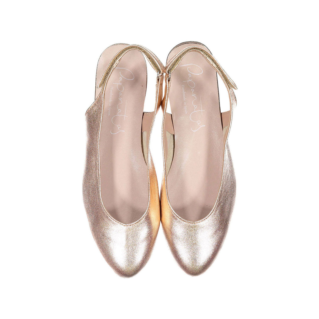 Papanatas Rose Gold Slingback Shoe