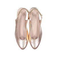 Papanatas Rose Gold Slingback Shoe