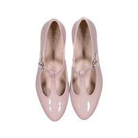 Papanatas Old Rose Patent T-strap Shoe