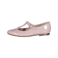 Papanatas Old Rose Patent T-strap Shoe
