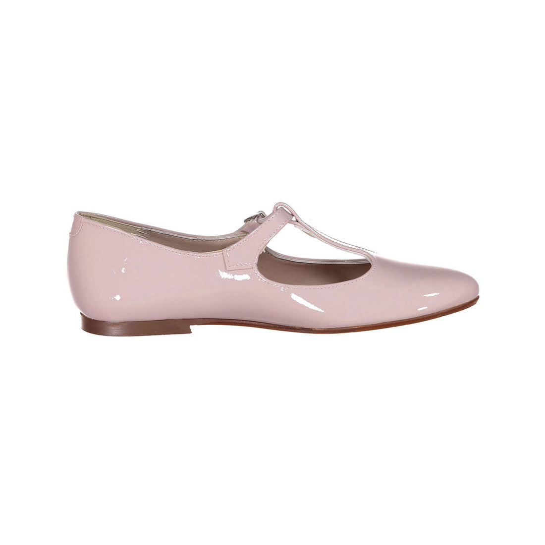Papanatas Old Rose Patent T-strap Shoe