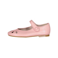 Papanatas Rose Leather Petal Mary Janes