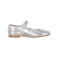 Papanatas Matte Silver Mary Janes