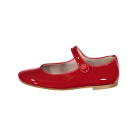 Papanatas Red Patent Leather Mary Janes