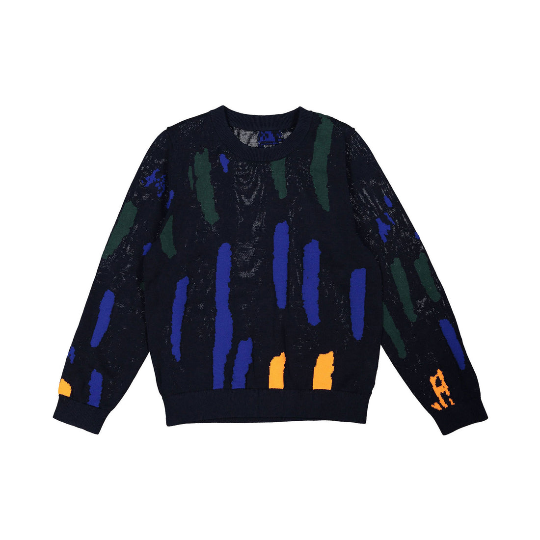 JNBY Black Multi Stripes Round Sweater