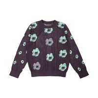 JNBY Black Floral Print Sweater