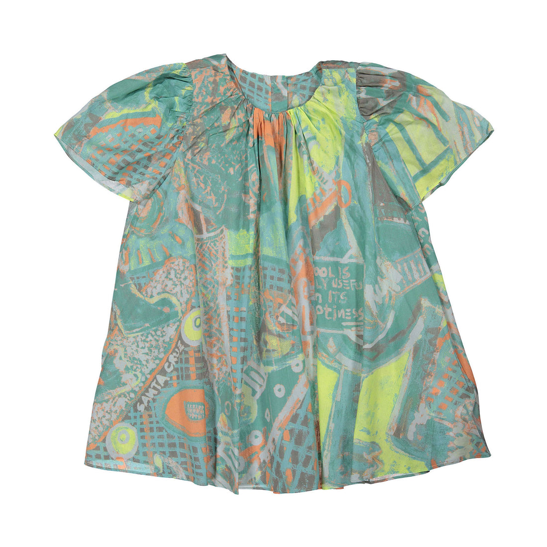 JNBY Light Blue Allover Print Dress
