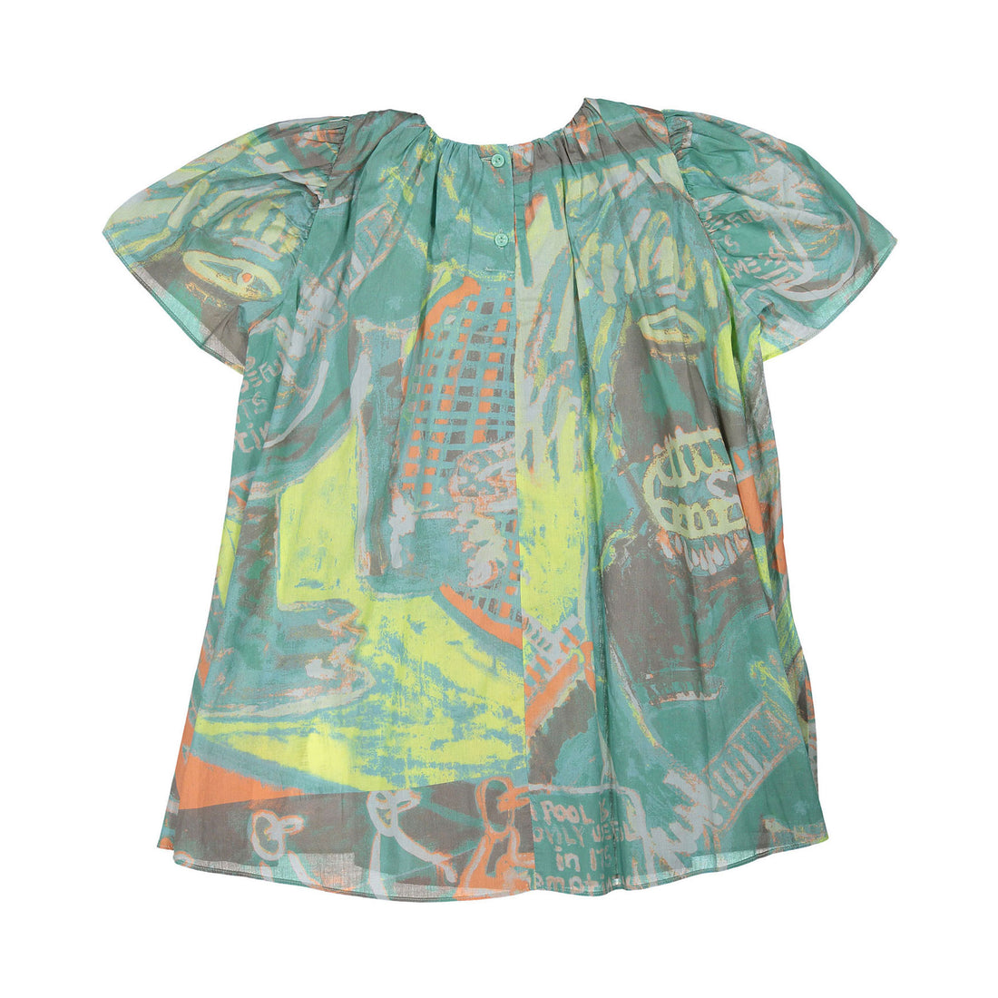 JNBY Light Blue Allover Print Dress