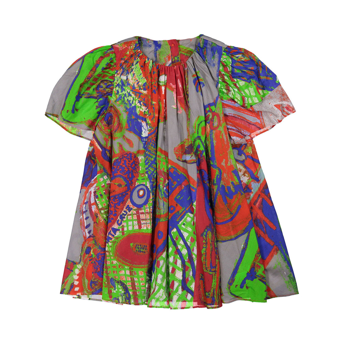 JNBY Red Allover Print Dress
