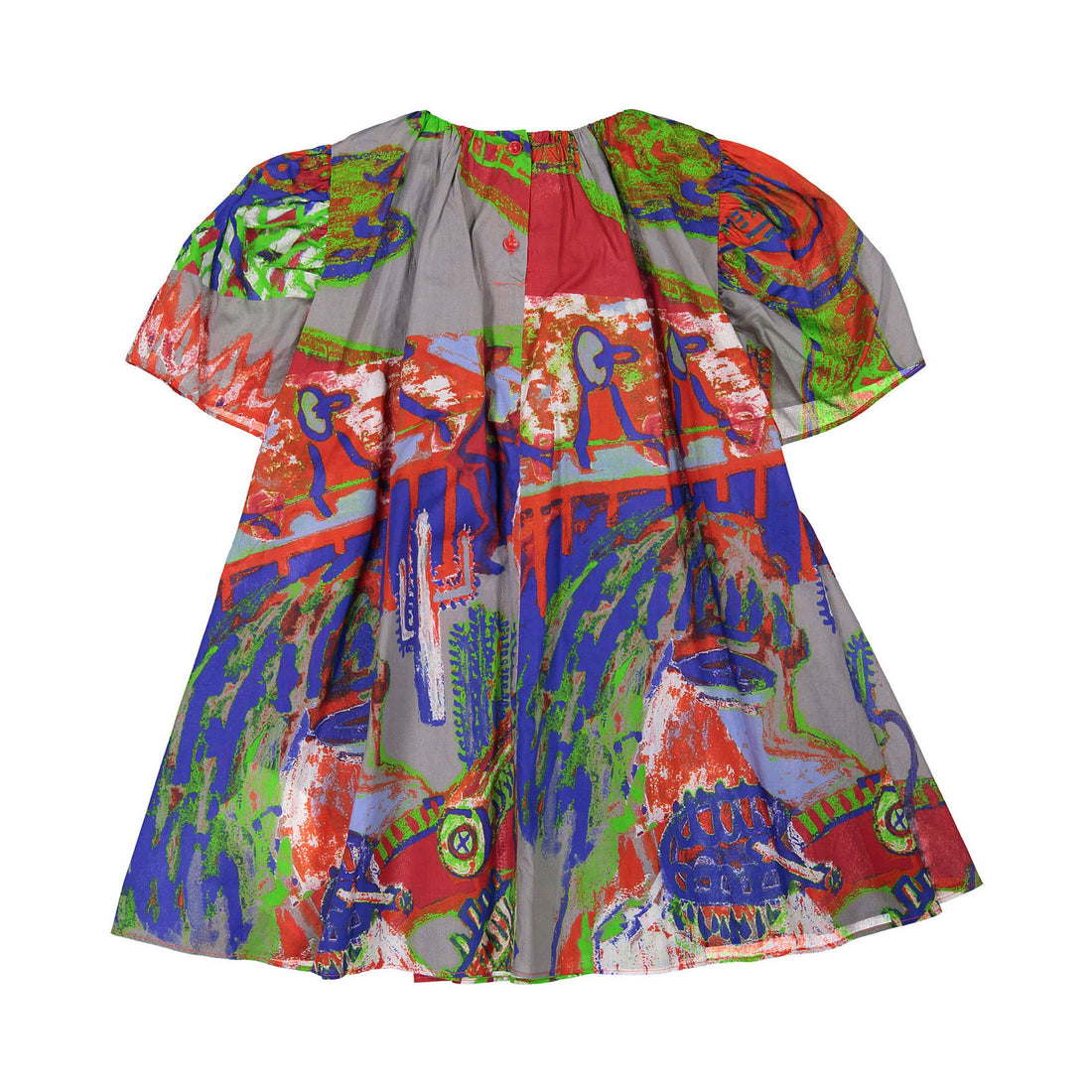 JNBY Red Allover Print Dress