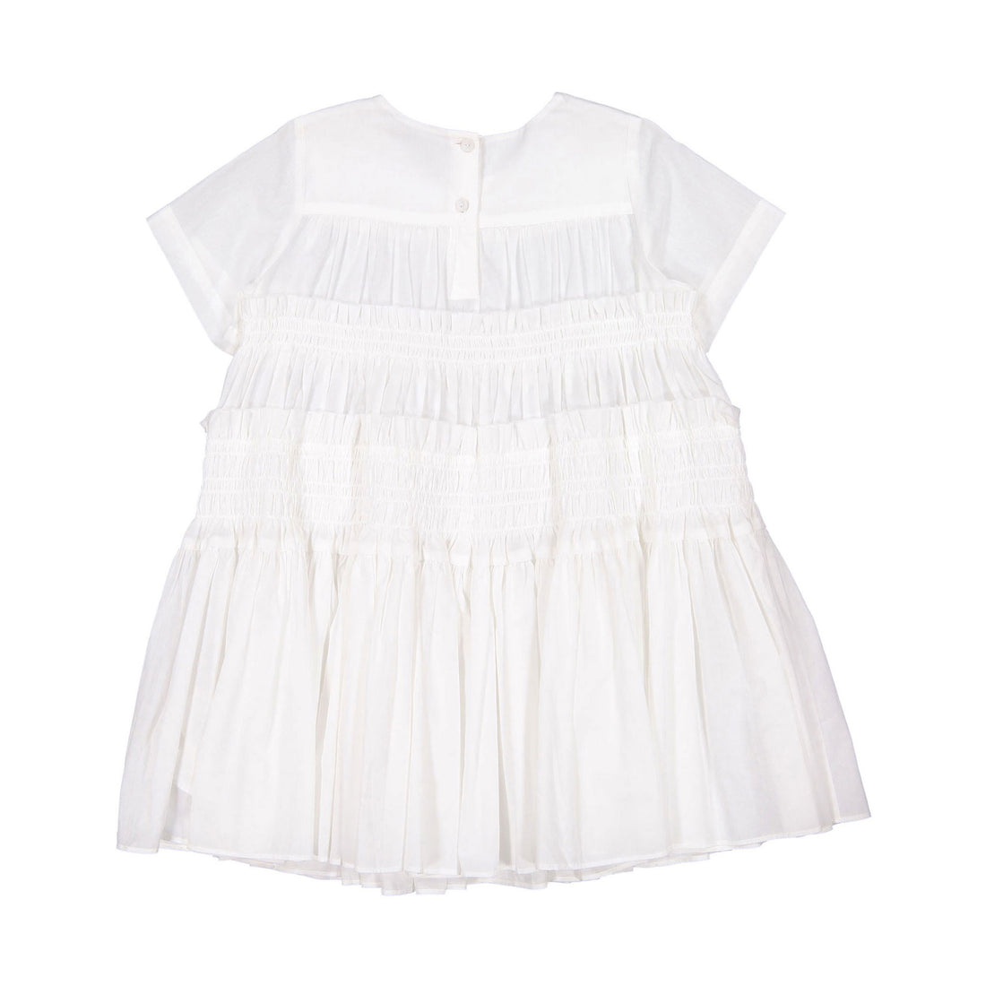 JNBY White Short Sleeve Stitched Dress