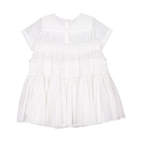 JNBY White Short Sleeve Stitched Dress