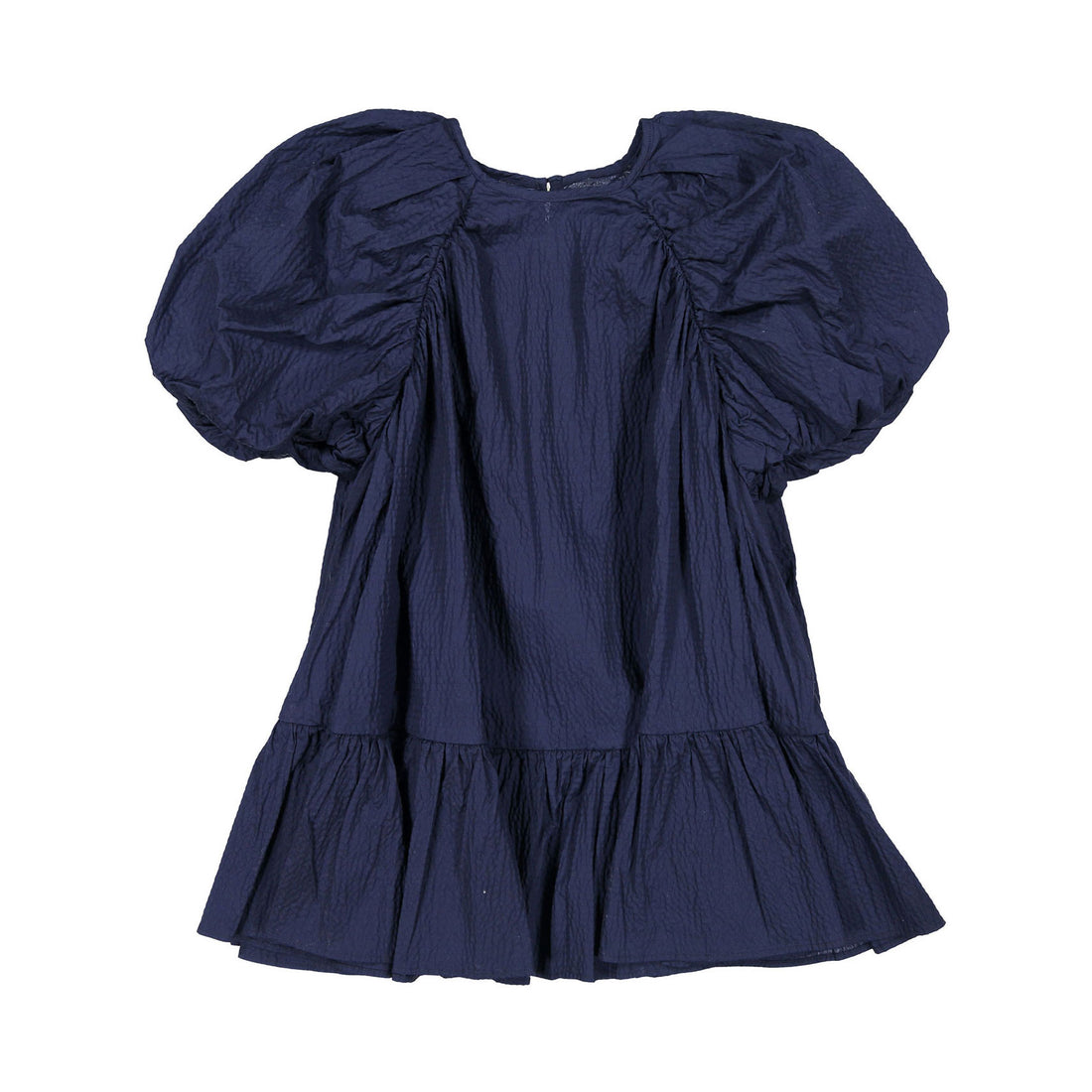 JNBY Navy Short Sleeve Oversized Dress