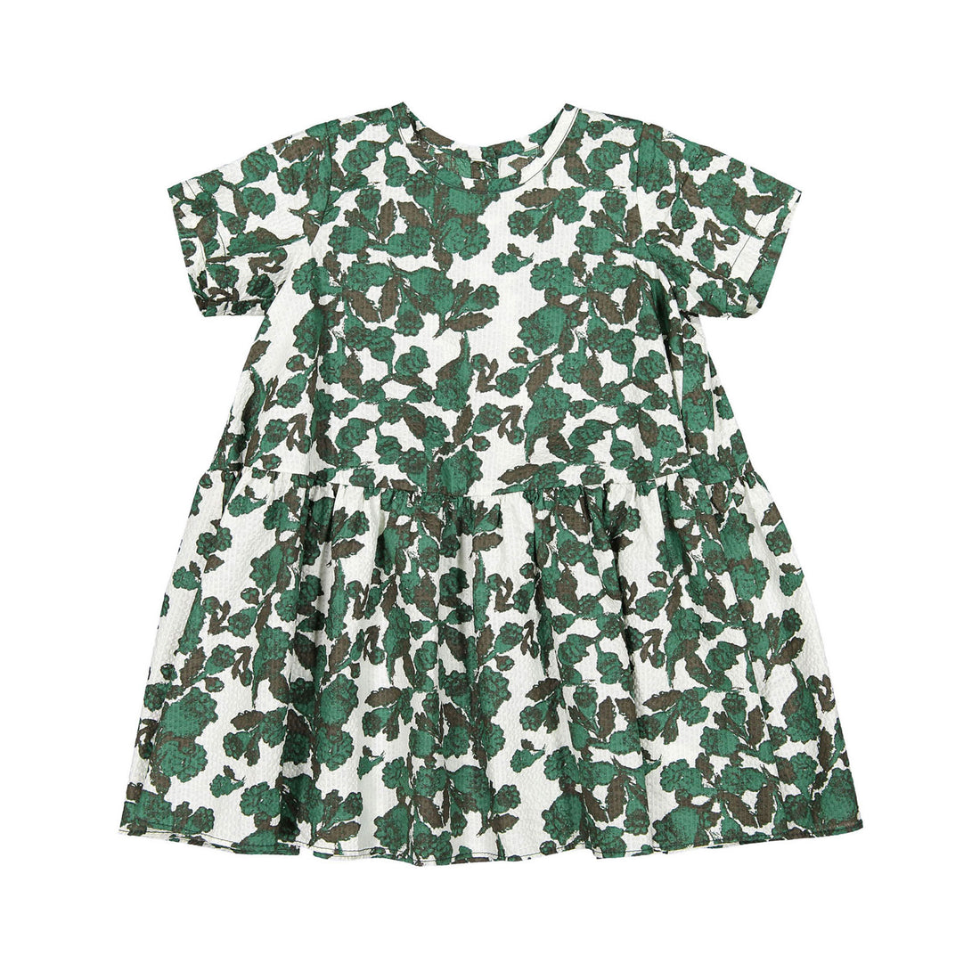 JNBY Dark Green Floral Print Dress