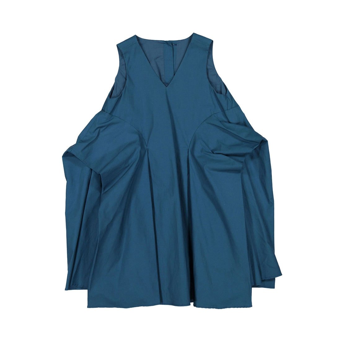 JNBY Blue Folded Sleeveless Dress