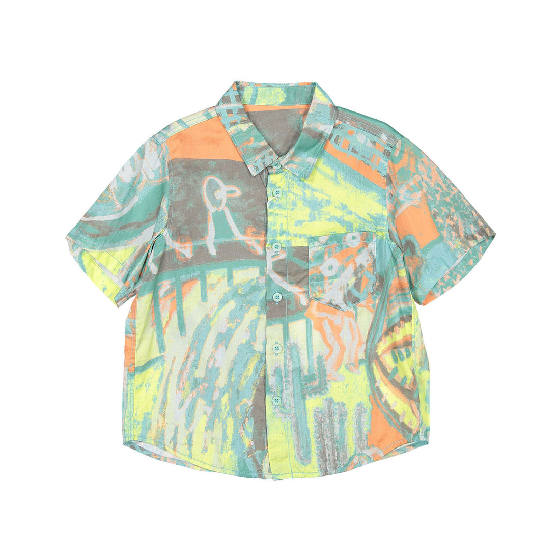 JNBY Light Blue Multi Print Shirt