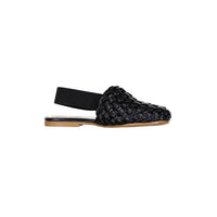 Papanatas Black Braided Elastic Slipper
