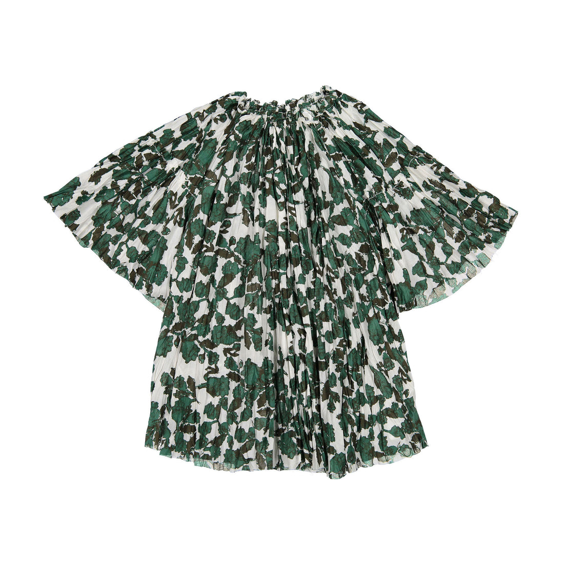 JNBY Green Floral Print Blouse