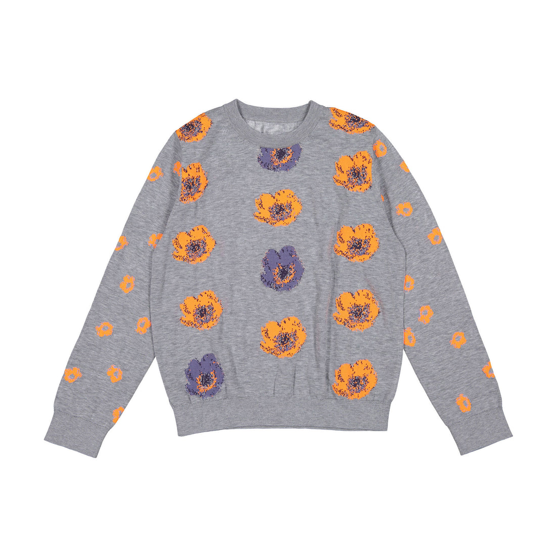 JNBY Grey Floral Print Sweater
