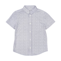 Boys and Arrows Navy Lines Short Sleeve Shirt