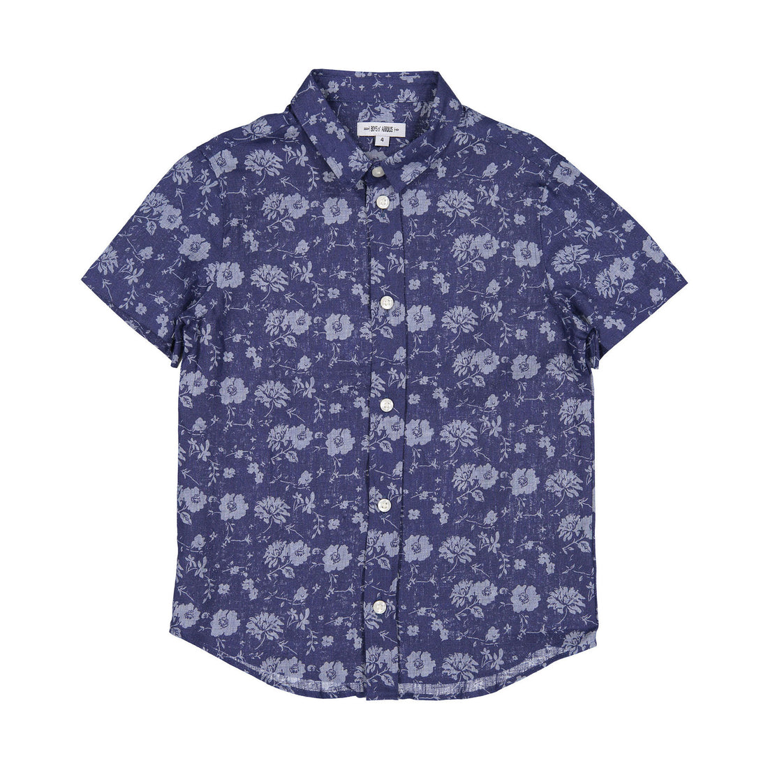 Boys and Arrows Navy Tropical Short Sleeve Shirt