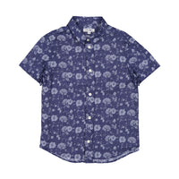 Boys and Arrows Navy Tropical Short Sleeve Shirt