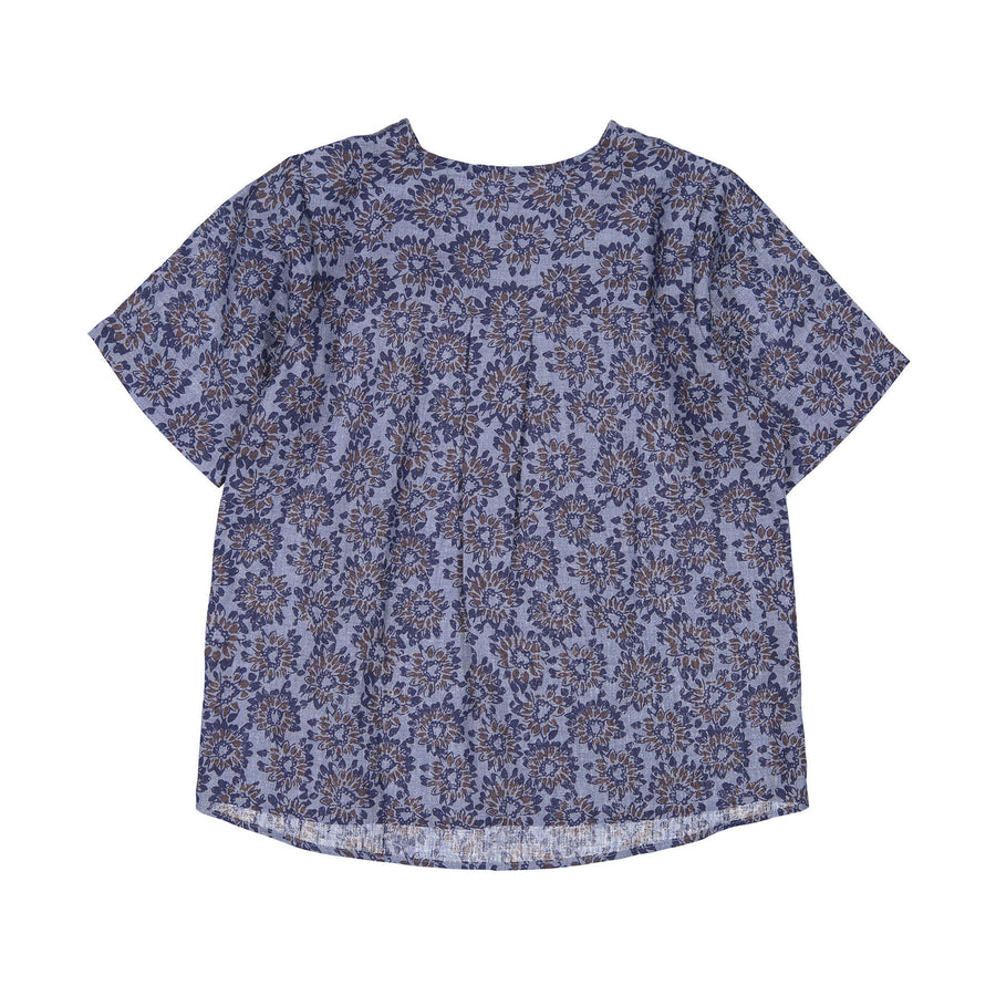 Boys and Arrows Slate Blue Flower Tunic