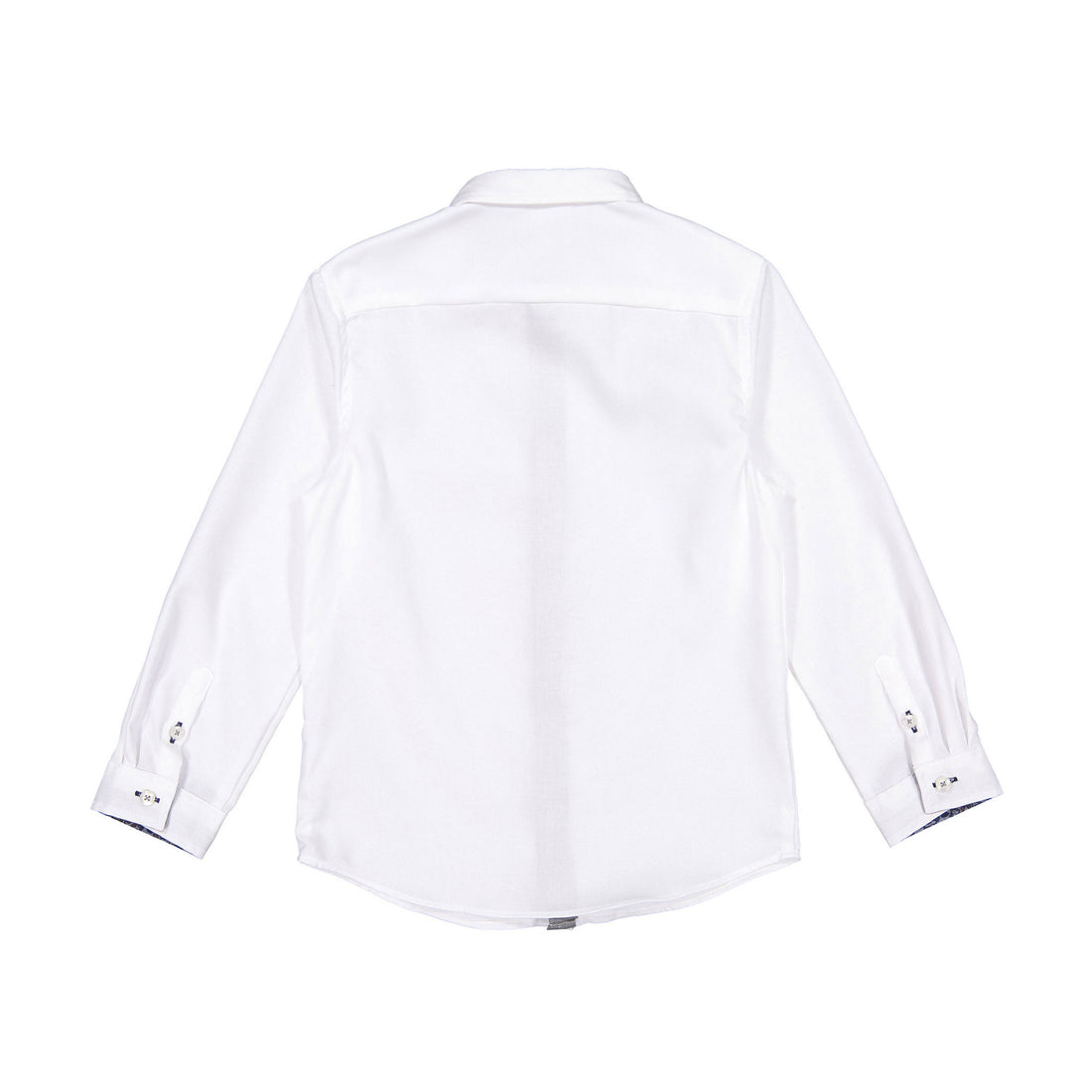 Boys and Arrows White Slate Blue Flower Long Sleeve Shir