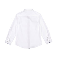 Boys and Arrows White Slate Blue Flower Long Sleeve Shir