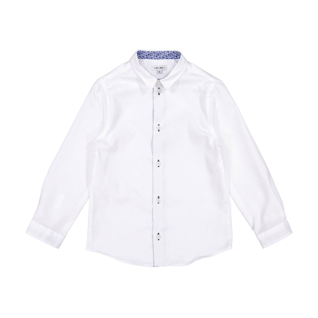 Boys and Arrows White with Blue Cheetah Long Sleeve Shirt