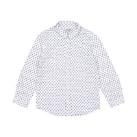 Boys and Arrows White Mini Flowers Long Sleeve Shirt