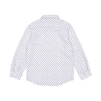 Boys and Arrows White Mini Flowers Long Sleeve Shirt