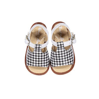 Papanatas Black Gingham Sandal
