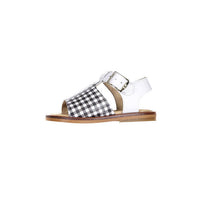 Papanatas Black Gingham Sandal