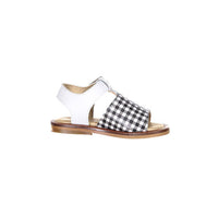 Papanatas Black Gingham Sandal