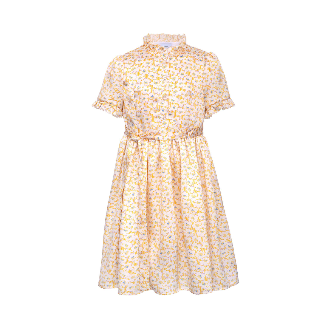 Paade Mode Mustard Marin Silk Dress