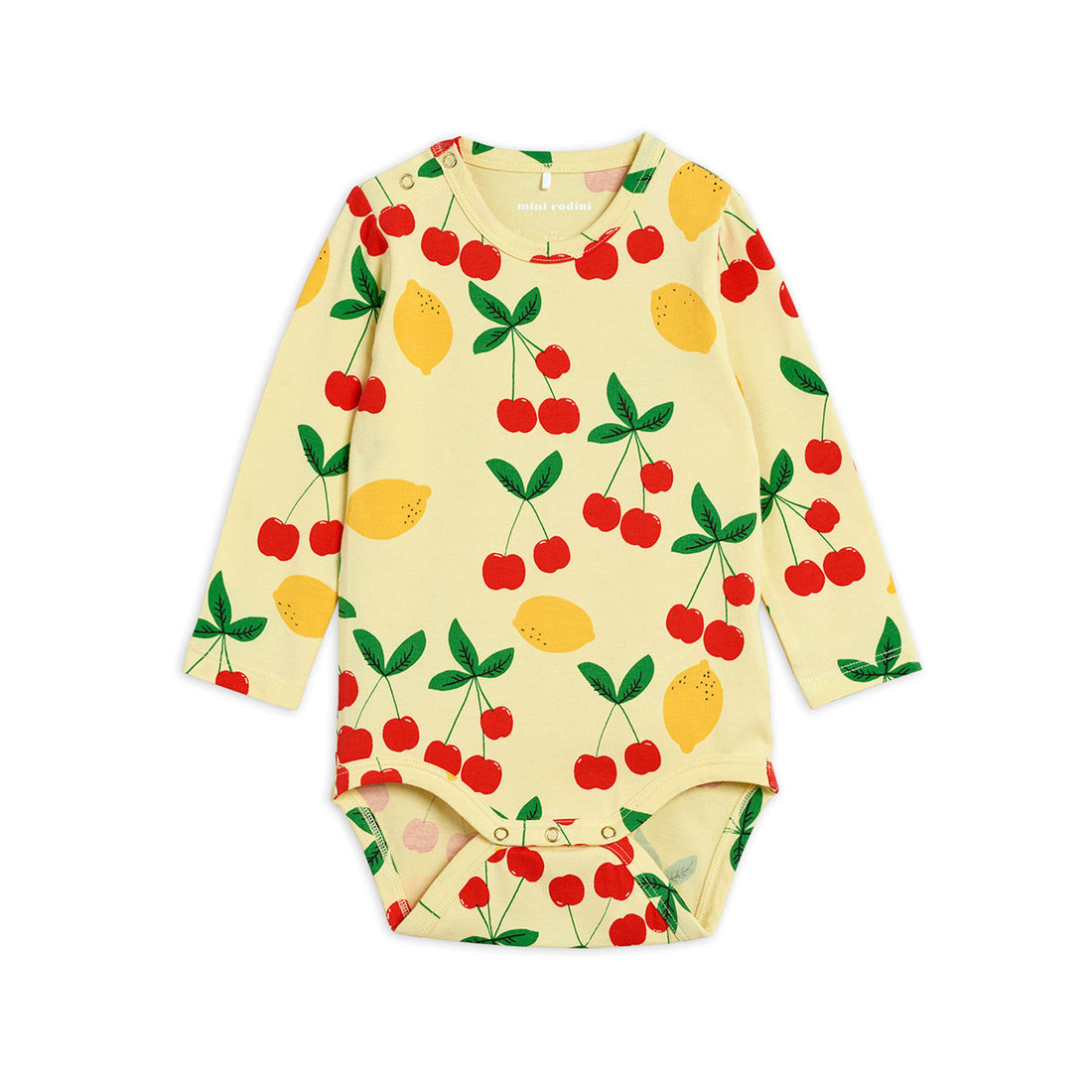 Mini Rodini Yellow Cherry Lemonade Long Sleeve Body