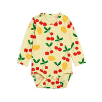 Mini Rodini Yellow Cherry Lemonade Long Sleeve Body