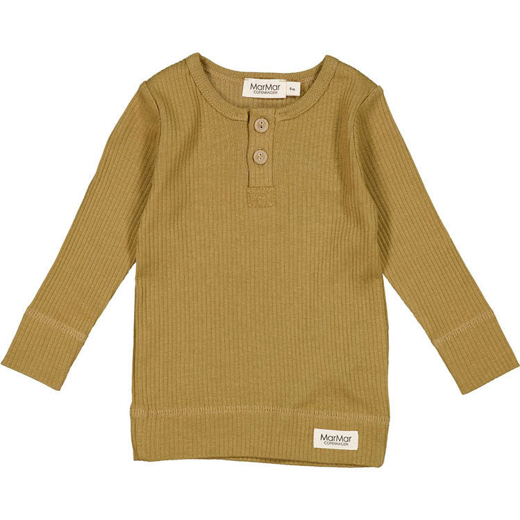 MarMar Copenhagen Dark Mustard Ribbed Tee
