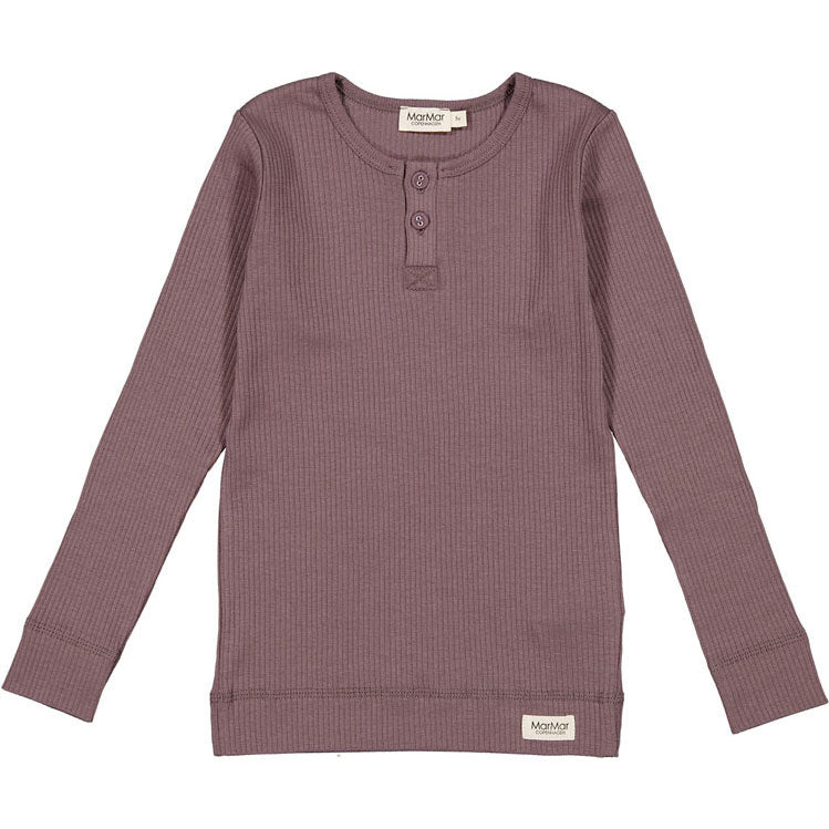 MarMar Copenhagen Plum Ribbed Tee