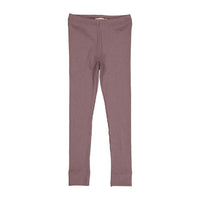 MarMar Copenhagen Plum Ribbed Leggings