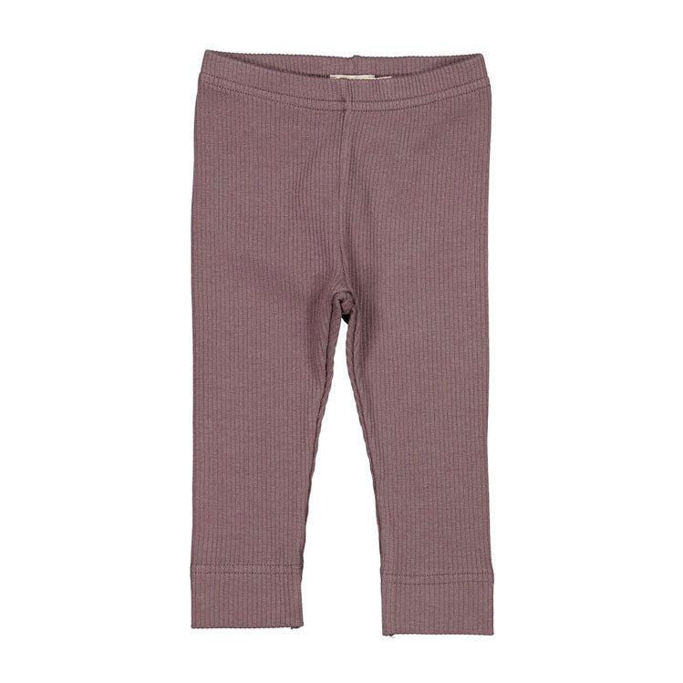 MarMar Copenhagen Plum Ribbed Leggings
