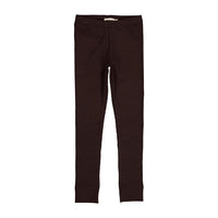 MarMar Copenhagen Dark Chocolate Ribbed Leggings