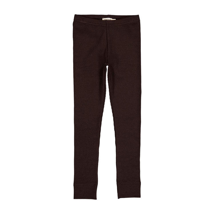 MarMar Copenhagen Dark Chocolate Ribbed Leggings