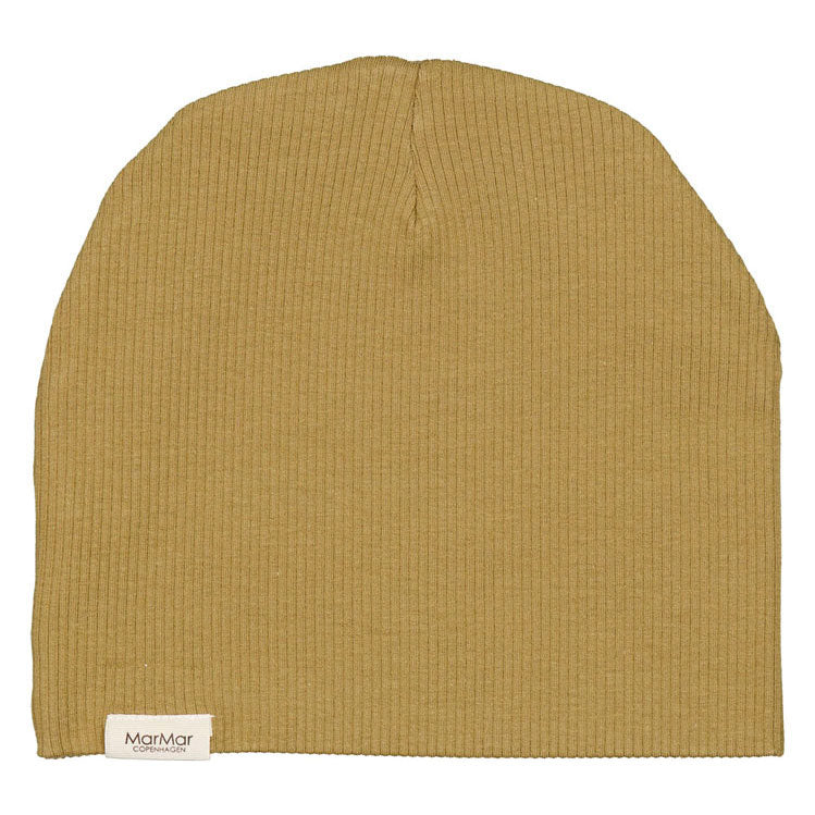 MarMar Copenhagen Dark Mustard Ribbed Beanie