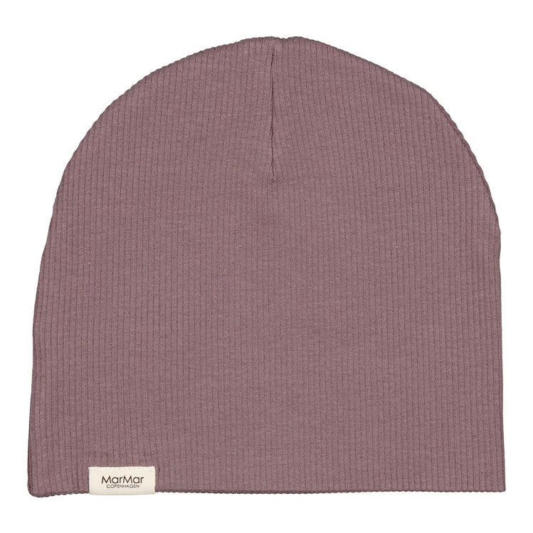 MarMar Copenhagen Plum Ribbed Beanie